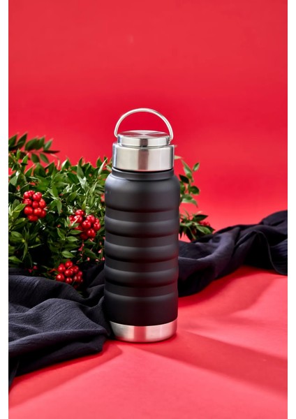 400 ml Siyah Paslanmaz Çelik Termos – Su, Meşrubat, Çay Için | Kamp, Okul, Piknik, Servis & Ikram fırsatları