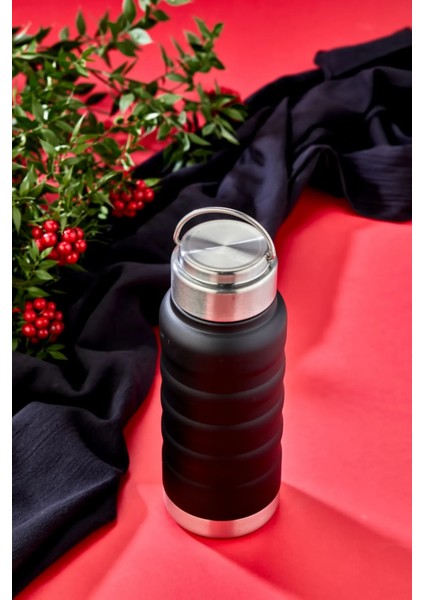 400 ml Siyah Paslanmaz Çelik Termos – Su, Meşrubat, Çay Için | Kamp, Okul, Piknik, Servis & Ikram indirimleri