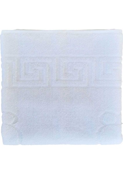 2 Li Ayak Izli Banyo Paspas 100 Pamuklu Ayak Havlusu 50X70 cm