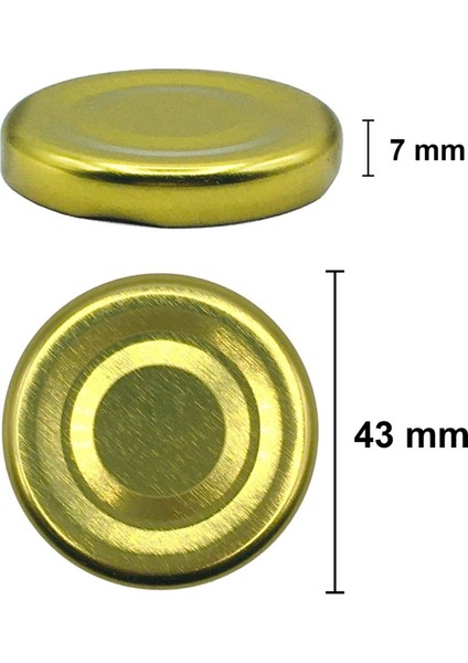 Mini Cam Kavanoz 40ml, Numune, Şekerlik, Düğün ve Kına İçin, Beyaz Renk