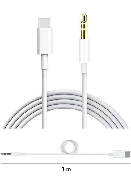 Type-C To 3.5 mm Aux Audio Kablo Araç Içi Uyumlu Aux Kablosu Araç Içi Dönüştürücü fiyatları