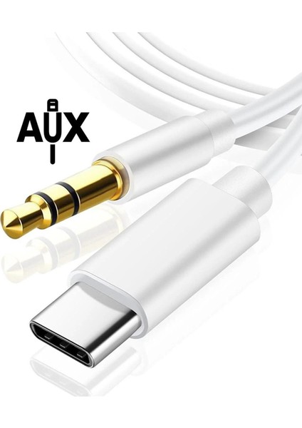 Type-C To 3.5 mm Aux Audio Kablo Araç Içi Uyumlu Aux Kablosu Araç Içi Dönüştürücü fırsatları