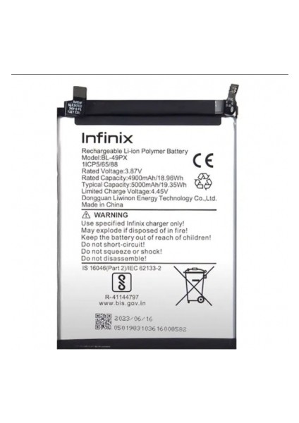 Infinix Gt 10 Pro 5g Pil Batarya 5000 Mah