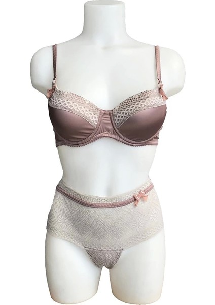 Night Flight Kurdele Süslemeli Desteksiz sütyen Takımı 2154