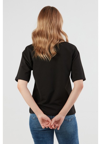 Panda Baskılı Oversize Tişört modelleri
