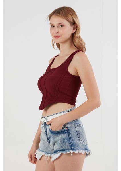 Fitilli Dikişli Crop Body fiyatları