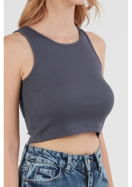 Basic Fitilli Halter Yaka Modal Body indirimleri