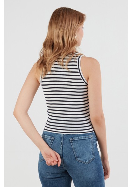 Çizgili Halter Yaka Body fiyatları