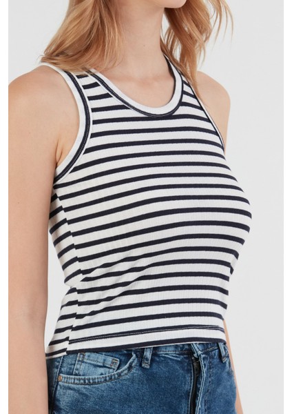 Çizgili Halter Yaka Body indirimleri