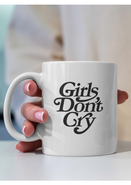 Kupa Bardak - Girls Don't Cry Desenli Kupa Bardak - Hediyelik Kupa Bardak