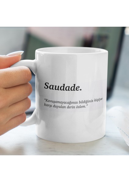 Kupa Bardak - Saudade Desenli Kupa Bardak - Hediyelik Kupa Bardak modelleri