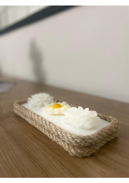 Rustik Hasır Detaylı Mdf Dekoratif Altlık – El Yapımı – Doğal Jüt Kenarlı 20X8 cm indirimleri