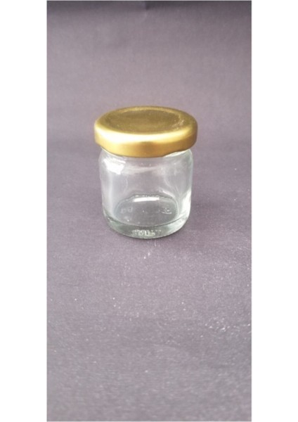 40cc Sarı Kapaklı Cam Kavanoz, 50 adet, 40 ml, şık ve kullanışlı bal kavanozu seti