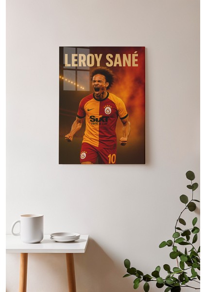 Metal Poster Galatasaray Leroy Sané - Dekoratif Metal Poster - Hediyelik Çerçevesiz Tablo