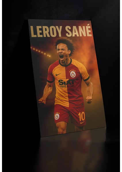 Metal Poster Galatasaray Leroy Sané - Dekoratif Metal Poster - Hediyelik Çerçevesiz Tablo fiyatları