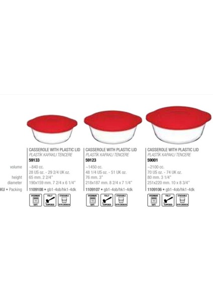 3'lü Kırmızı Kapaklı Cam Saklama Kabı Seti, dayanıklı ve şık mutfak gereçleri modelleri