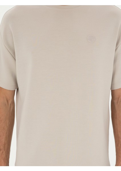 Erkek Taş Slim Fit Bisiklet Yaka T-shirt 50287050-VR049