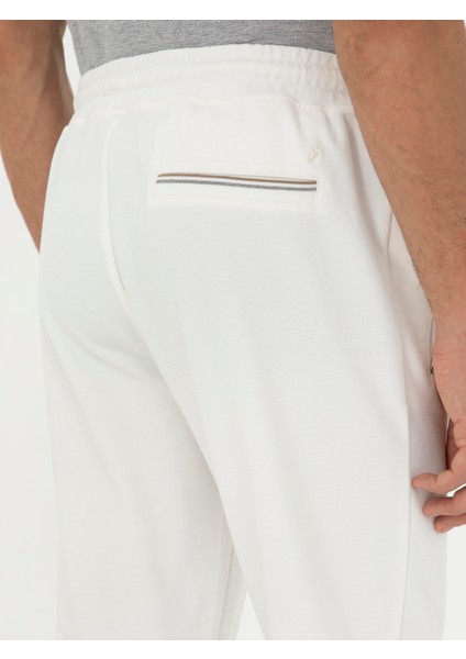 Erkek Beyaz Slim Fit Eşofman Altı 50284607-VR013