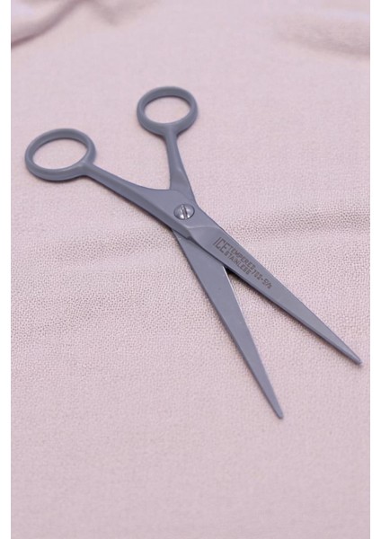 Bıyık Sakal Düzeltme Makası 13,5 cm Berber Kuaför Saç Bıyık Sakal Kaş Kesim Makası