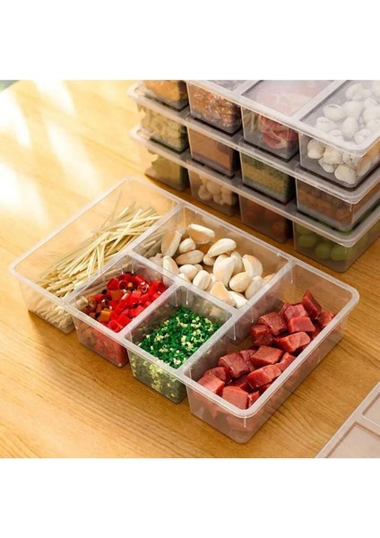 2'li Şeffaf Buzdolabı Düzenleyici Sebzelik Seti, 5 Bölmeli, Plastik, Pratik ve Şeffaf fiyatları