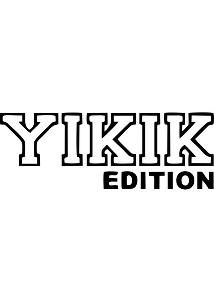 Yıkık Edition Araba Sticker 17X17 cm Siyah