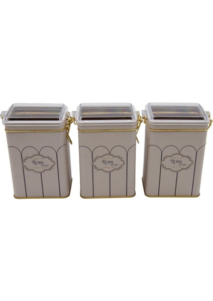 Dikdörtgen Çelik Saklama Kabı Seti, 75x100x150, 3'lü, şık ve pratik depolama çözümü fiyatları