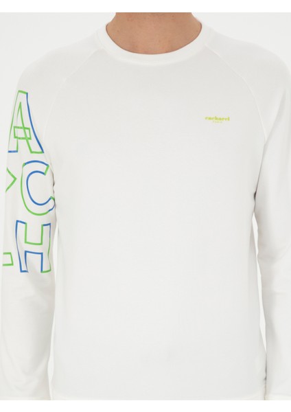 Erkek Beyaz Regular Fit Sweatshirt 50284566-VR013