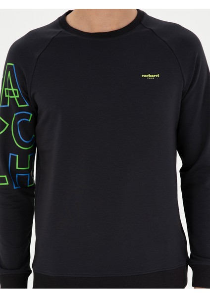 Erkek Lacivert Regular Fit Sweatshirt 50284566-VR033