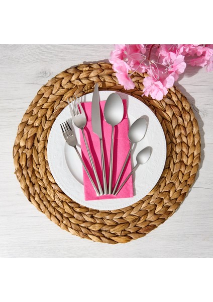 Gloria Sade 36 Parça Çatal Kaşık Bıçak Seti - Gri