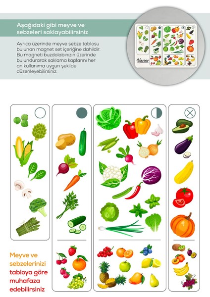 3'lü ayarlı meyve ve sebze saklama kabı seti, 2.5-5 Litre, turkuaz, mat plastik