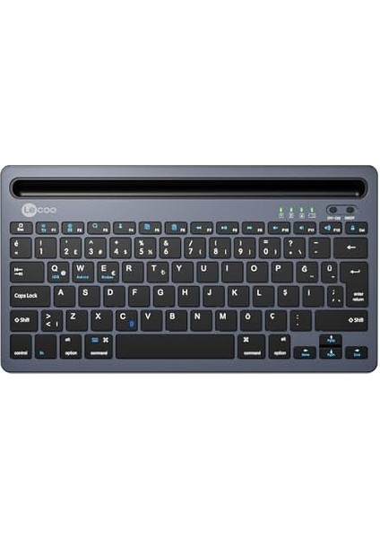 Lenovo Çoklu Cihaz Uyumlu Şarj Edilebilir Akıllı Tablet Tutucu Kart Yuvası Ultra Ince Klavye