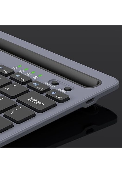 Lenovo Çoklu Cihaz Uyumlu Şarj Edilebilir Akıllı Tablet Tutucu Kart Yuvası Ultra Ince Klavye