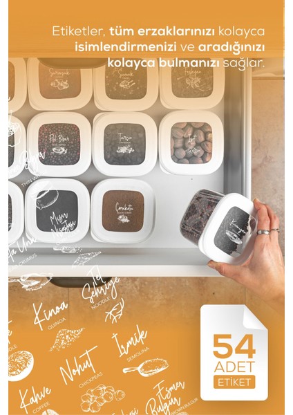 15'li Hava Geçirmez Saklama Kabı Seti, Beyaz, Etiketli, Plastik, 25+ Parça indirimleri