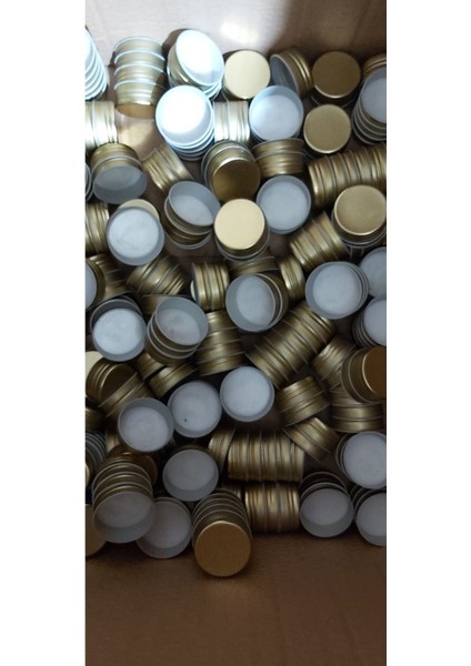Cam galon yağlık, metal altın kapak, 1,5 ve 3 litre, 6 adet paket