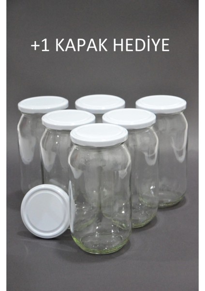 6'lı 1L Kapaklı Cam Konserve Kavanoz Seti, şık ve kullanışlı saklama çözümleri
