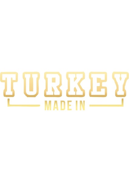 Made In Turkey Araba Sticker 17X17 cm Gold