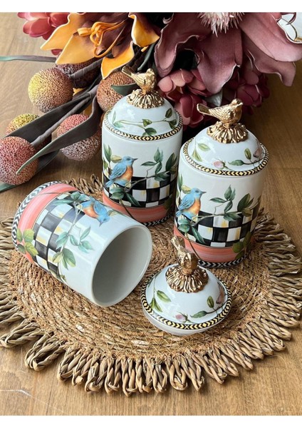 Renkli porselen baharat seti, 3'lü, şık ve kullanışlı, 400 ml, çok renkli mutfak aksesuarları