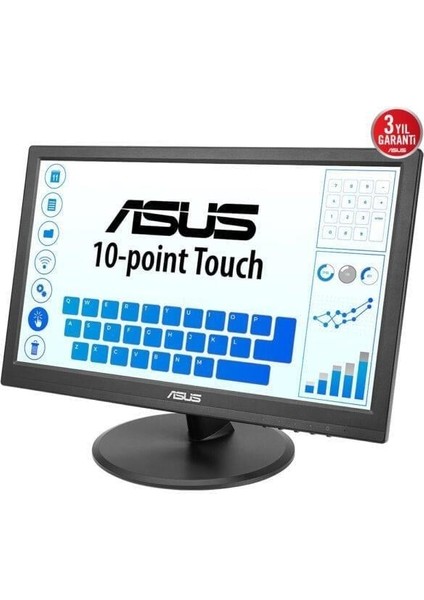 15.6" IPS Dokunmatık VT169HE 5ms 60HZ HDMI Taşınabilir Monitör 1920X1080