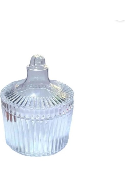 Şeffaf şekerlik ve mum kabı seti, 16 adet, plastik, şık ve kullanışlı tasarım