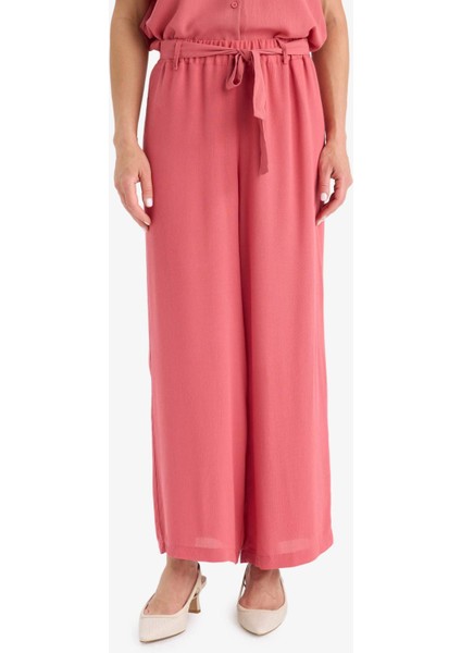 Culotte Geniş Paça Krinkıl Viskon Kapri C9565AX25SM