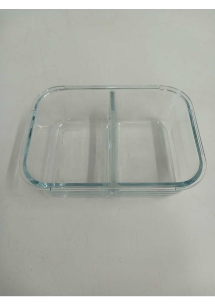 3'lü Cam Saklama Kabı Seti, 1120cc, Beyaz Kapak, Düzdörtgen, Kilitli, Pratik ve Şık