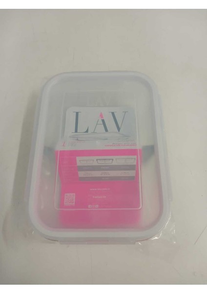 3'lü Cam Saklama Kabı Seti, 1120cc, Beyaz Kapak, Düzdörtgen, Kilitli, Pratik ve Şık