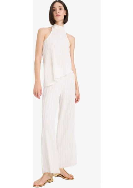 Wide Leg Bürümcük Geniş Paça Pantolon F6172AX25SM