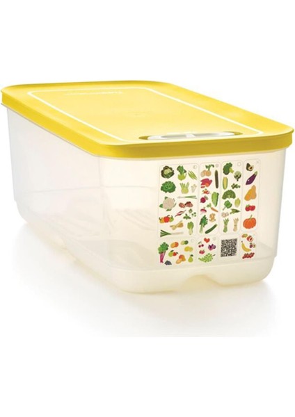 Yüksek Kapasiteli Sarı Gıda Saklama Kabı, 6.1 Lt, Sağlam ve Şık Tasarım fiyatları