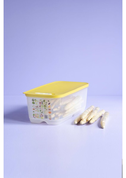 Yüksek Kapasiteli Sarı Gıda Saklama Kabı, 6.1 Lt, Sağlam ve Şık Tasarım fırsatları