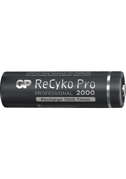 Gp Recyko Pro Aa 2000 Mah Şarjlı 4lü Pil GP210AAHCB-2EB4 (GPRHC212B309)