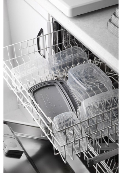 20'li Çok Amaçlı Saklama Kabı Seti, dayanıklı plastik, gri renk, pratik kullanım fiyatları