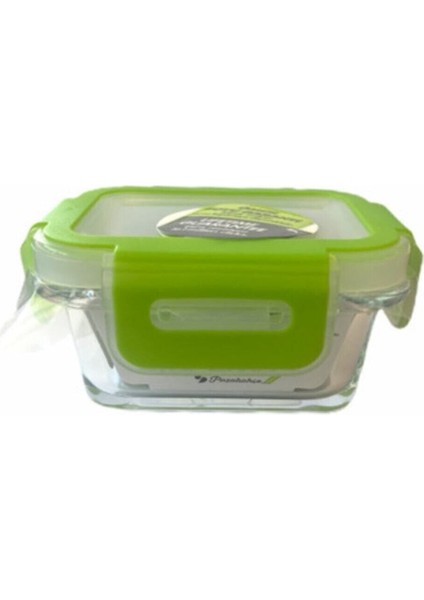 4'lü Kilitli Mama Saklama Kabı, 135 cc, Yeşil, Güvenli ve Pratik Cam Malzeme fiyatları