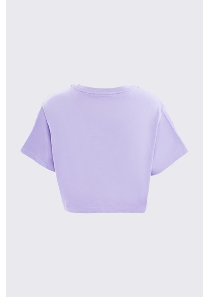Lily Kadın Mor Regular Fit Tişört fiyatları