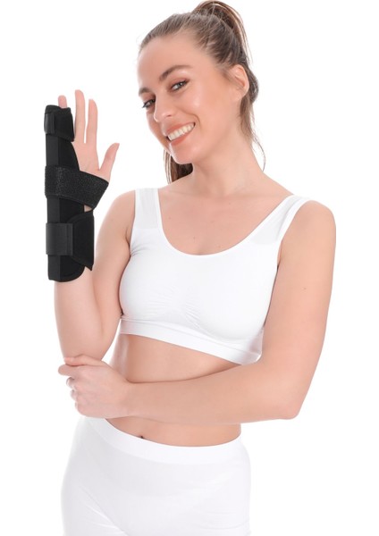 Boksör Kırığı Ateli - Sol El | Parmak ve Bilek Stabilizasyonu | Alüminyum Atelli Profesyonel Destek modelleri